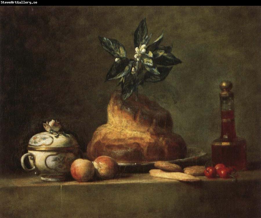 jean-Baptiste-Simeon Chardin The Brioche